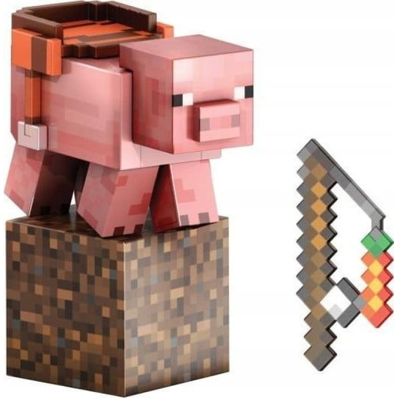 Mattel Minecraft Diamond Level Schwein (14 cm)