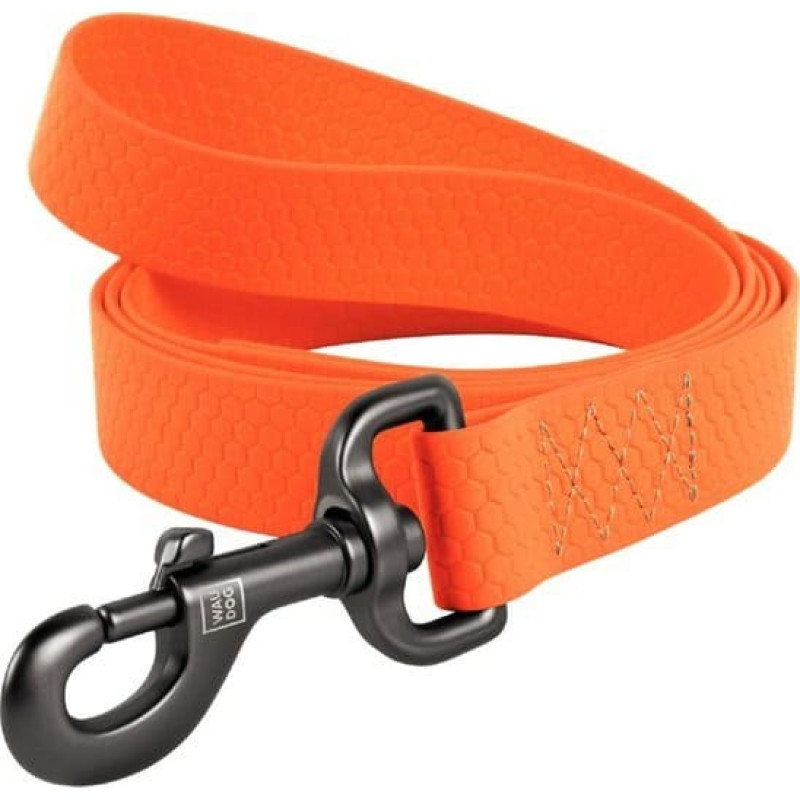 Collar WAU DOG SMYCZ WATERPROOF 2,0/305cm PVC    POMARAŃCZOWA