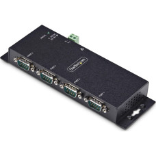 Startech Konwerter światłowodowy StarTech StarTech I43-SERIAL-ETHERNET konwerter szeregowy/repeater/izolator RS-232 RJ-45 Czarny