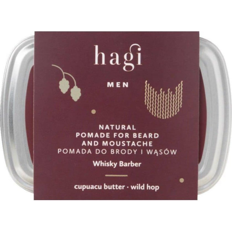 Hagi Hagi Naturalna pomada do brody i wąsów Whisky Barber 70ml