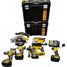 Dewalt Zestaw elektronarzędzi Dewalt ZESTAW COMBO (DCD795, DCH253, DCF886, DCS331, DCS391, DCL040, 3X BATERIE DCB183, 2X WALIZKI TSTAK)