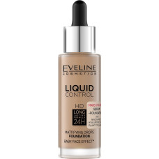 Noname EVELINE_Liquid Control HD podkład do twarzy z dropperem 060 Sunny Beige 32ml