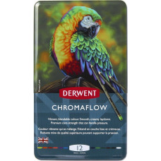 Derwent Kredki Derwent Chromaflow 12 pud metal