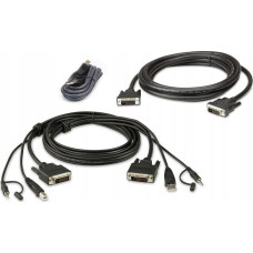 Aten Przełącznik Aten ATEN 2L-7D02UDX3 KVM Cable Set, USB DVI-D Dual-Link Dual Display Secure KVM, 1.8m