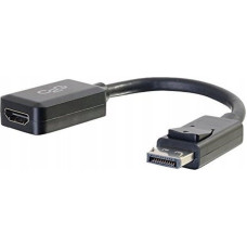 C2G Adapter AV C2G C2G 8in DisplayPort to HDMI Adapter - DP to HDMI Adapter - 1080p - Black - M/F - Videoadapter - DisplayPort mannlich zu HDMI weiblich - 20.3 cm - abgeschirmt - Schwarz