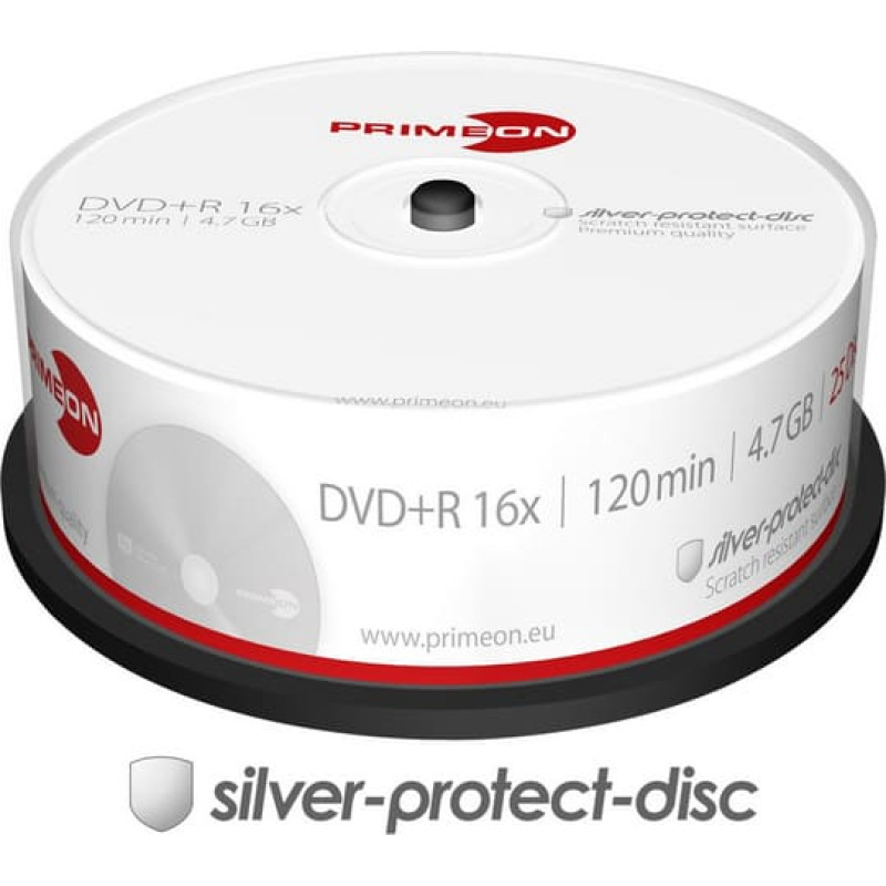 Primeon DVD+R 4.7 GB 16x 25 sztuk (2761223)