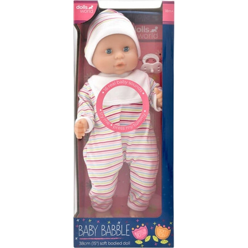 Dolls World DOLLS WORLD LALKA BABY BABBLE 38 CM