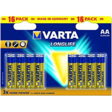 Varta Varta BV-LL 16 AA, Single-use battery, AA, Alkaline, 1.5 V, 16 pc(s), Blue, Yellow