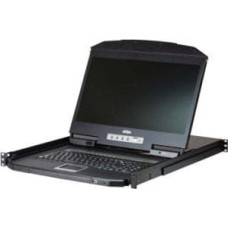 Aten Przełącznik Aten Przełącznik KVM ATEN CL3116NX, 18,5-calowy wyświetlacz TFT, VGA, PS/2-USB, 16 portów, niemiecki układ klawiatury