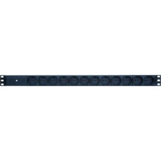 Retex Retex 24155212-2 rozdzielacz zasilania PDU 12 x gniazdo sieciowe 0U/1U Aluminium, Czarny