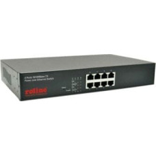 Triton Przełącznik ROLINE PoE Fast Ethernet, 8 portów (8x PoE), wejście 19