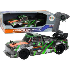 Leantoys Autko Zdalnie Sterowane RC 1:16 Gumowe Koła Drift Siwo-Zielone