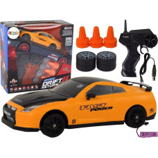 Leantoys Autko Sportowe Zdalnie Sterowane R/C 1:24 Żółte Wymienne Koła