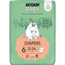 Muumi Pieluszki Muumi MOOMIN Baby, Pieluszki 6 JUNIOR (12-24kg), 34 szt. EKO