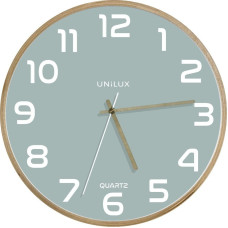 Unilux Unilux 400165098, Wall, Quartz clock, Round, Green, Wood, Wood, Glass