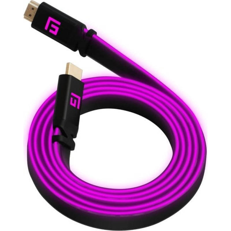 Triton Kabel TRITON Floating Grip FG-HDMILED-300-PINK kabel HDMI 3 m HDMI Typu A (Standard) Czarny