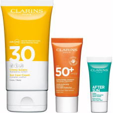 Clarins CLARINS SET (BODY NATIONAL EXPERT + SUN CARE BODY CREAM SPF30 150ML + SUN CARE FACE CREAM SPF50+ 30ML + AFTER SUN BALM SAMPLE 8ML)