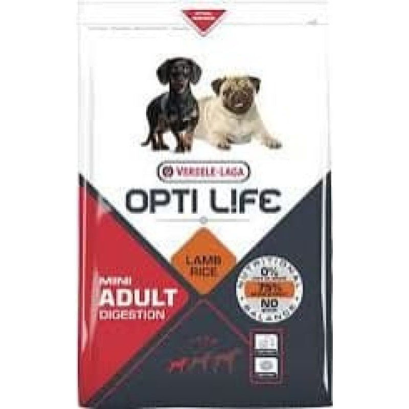 Versele-Laga Opti-life Pies Digestion Mini Jagniecina 7.5kg