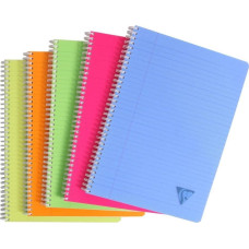 Clairefontaine Clairefontaine 5 kołozeszytów Linicolor A4, 90 kartek w linię margines