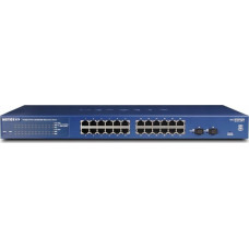 Netgear Switch NETGEAR GS724T, 24 Port Gigabit Smart Switch, 2x combo copper/ SFP Ports, Insight Remote/Cloud management.