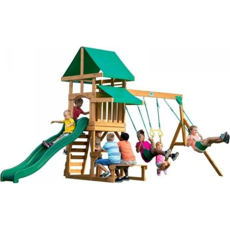 Backyard Discovery Backyard Discovery Belmont drewniany plac zabaw 6w1 + Stolik gratis!