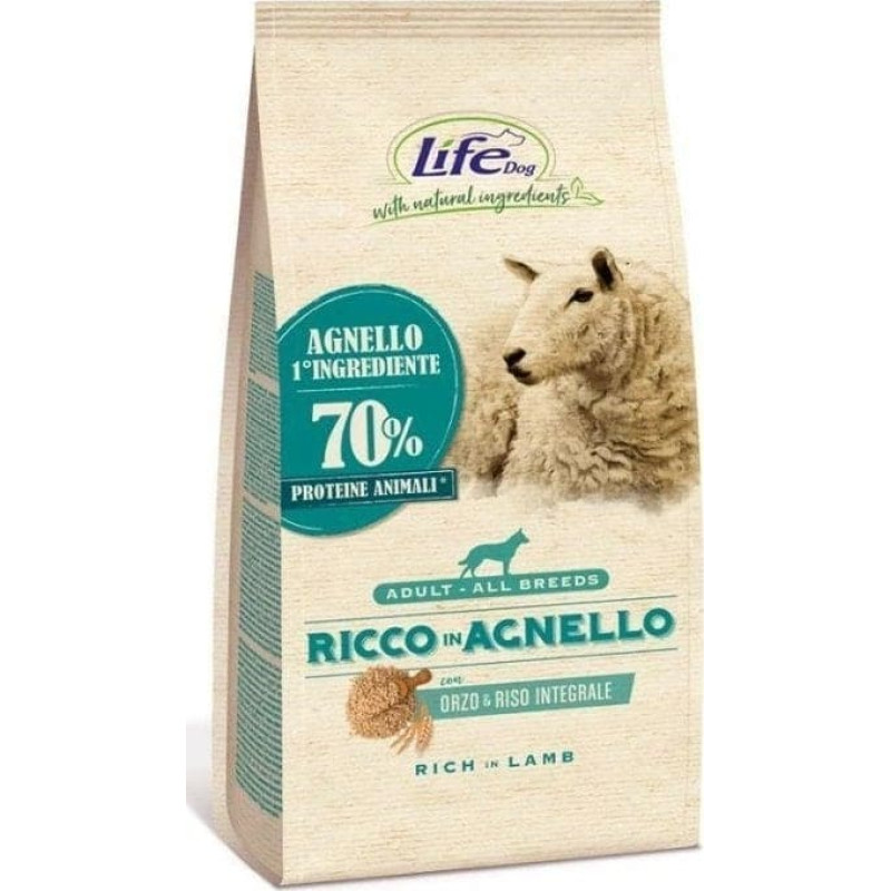 Life Pet Care Life Dog Sucha Karma Dla Psa Jagnięcina 12kg