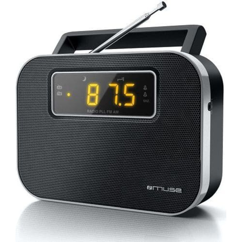 Muse Radio Muse Muse M-081R Black, Alarm function, 2-band PLL portable radio