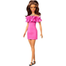 Mattel Barbie Fashionistas. Lalka Różowa sukienka HRH15