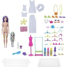 Mattel Lalka Barbie Mattel Barbie Color Reveal Tie Dye Fashion Maker Doll