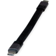 Triton Adapter USB TRITON Kabel ROLINE USB4 Gen3x2, Emark, płaski, C-C, męski/żeński, czarny, 15 cm