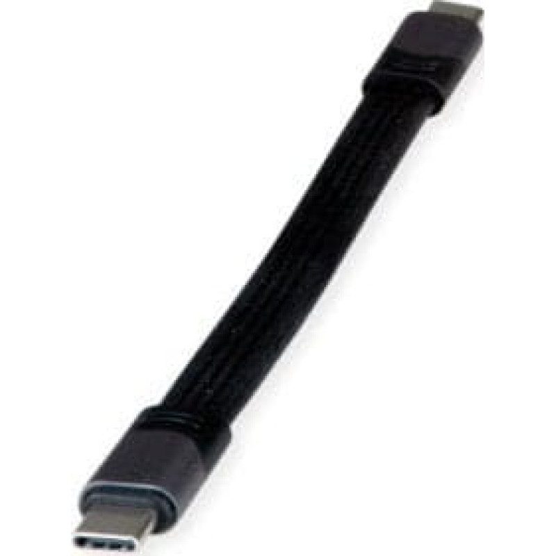 Triton Adapter USB TRITON Kabel ROLINE USB4 Gen3x2, Emark, płaski, C-C, męski/żeński, czarny, 15 cm