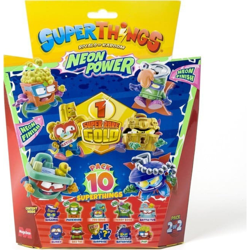 Magic Box Figurka Magic Box MBX SUPERTHINGS NEON POWER 10-PAK