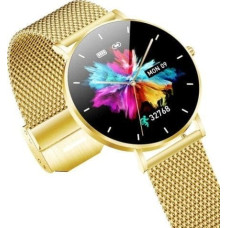 Manta Smartwatch Manta Smartwatch zegarek damski Alexa Lux Gold + różowy pasek