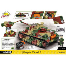 Cobi COBI 2592 Historical Collection WWII Czołg Panzerkampfwagen PzKpfw IV Ausf. G 1107 klocków