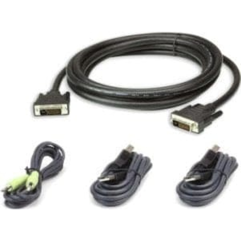 Triton Kabel TRITON ATEN 2L-7D03UDX4 USB DVI-D Dual Link Secure KVM Kabel Set