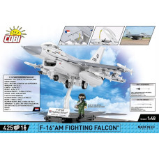 Cobi COBI 5896 Armed Forces Samolot wielozadaniowy F-16AM Fighting Falcon 425 klocków