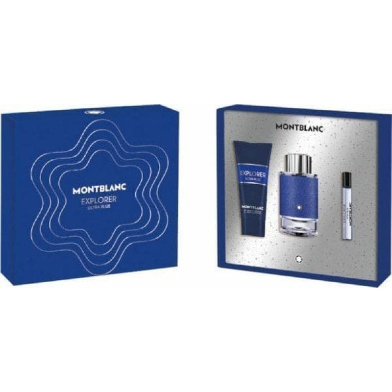 Montblanc Zestaw Perfum dla Mężczyzn Montblanc Explorer Ultra Blue 3 Części