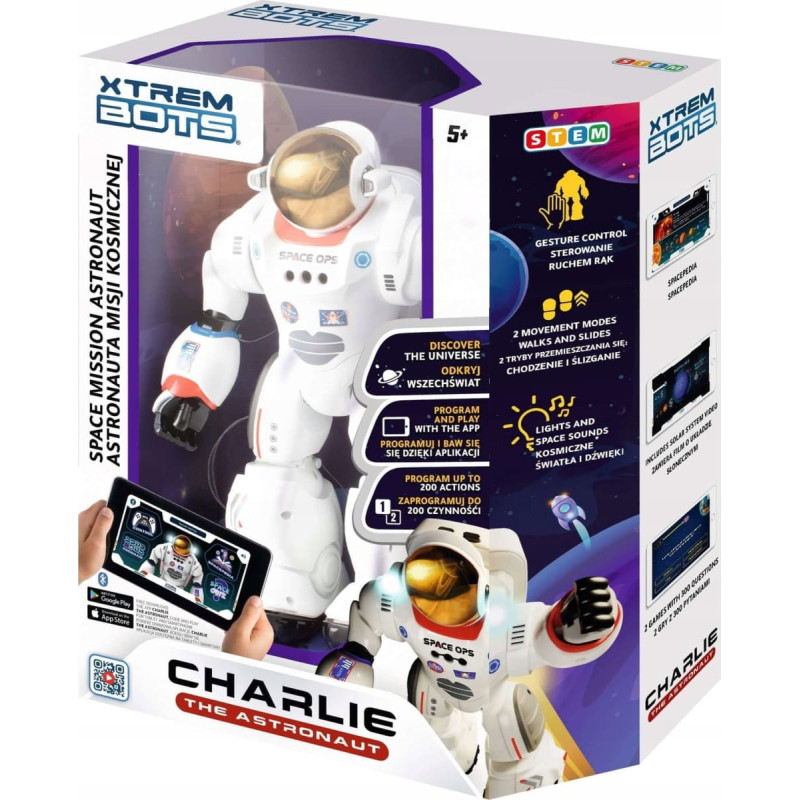 Tm Toys Xtrem Bots - Charlie The Astronaut (3803085) /Interactive Pets and Robots /White