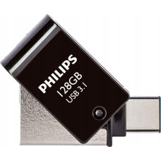 Philips Pendrive Philips Philips 2 in 1 OTG         128GB USB 3.1 + USB C Midnight Black