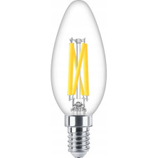 Signify Philips LED WarmGlow Kerzenlampe 60W E14 Klar dimmbar