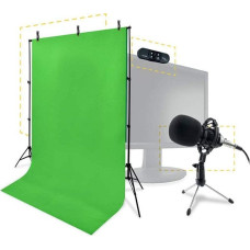 HP Kamera internetowa HP STEELPLAY Pro HD Streamers 4 in 1 Pack Microphone + Webcam + Greenscreen + Tripods