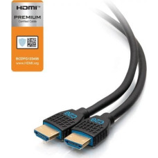 C2G Kabel C2G C2G 6ft 4K HDMI Cable with Ethernet - Premium Certified - High Speed - 60Hz - HDMI-Kabel mit Ethernet - HDMI mannlich zu HDMI mannlich - 1.83 m - abgeschirmt - Schwarz - 4K Unterstutzung