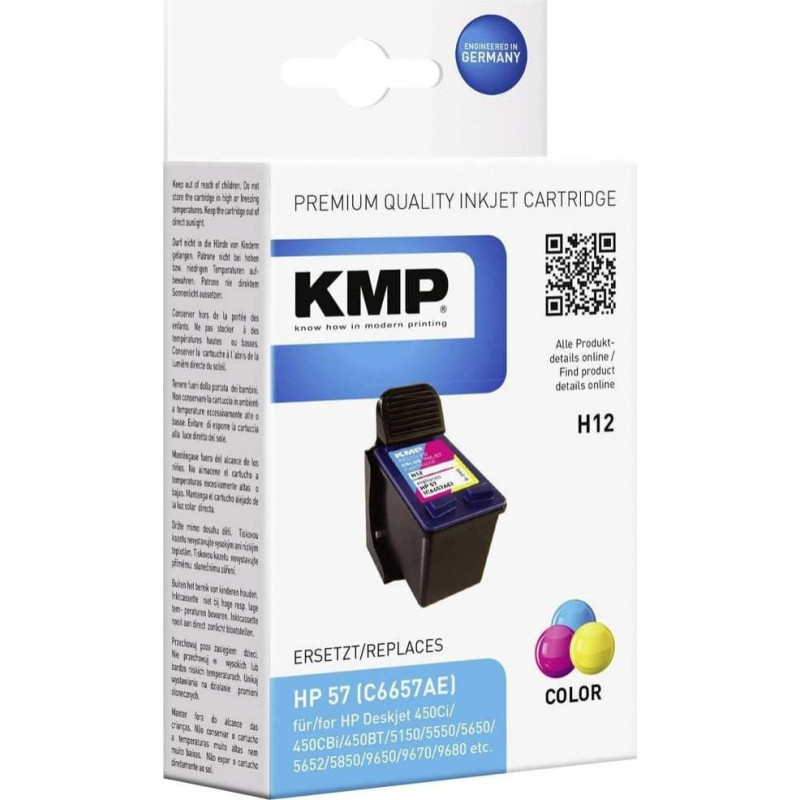 KMP Tusz KMP KMP H12 ink cartridge color compatible with HP C 6657 AE - 0995,4570