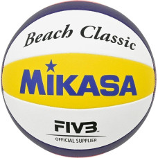 Mikasa Piłka siatkowa plażowa Mikasa Beach Classic biało-żółto-niebieska BV551C-WYBR 5