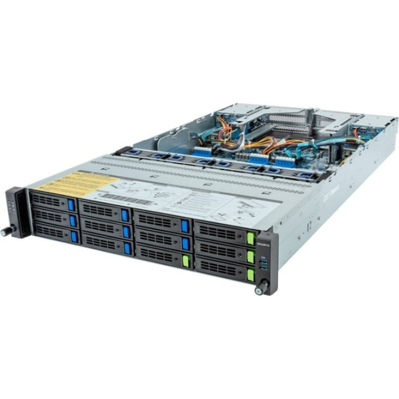 Gigabyte Serwer Gigabyte Gigabyte R283-Z93 rev. AAL1 Rack Server 2U Dual Sockel SP5 R283-Z93-AAF1