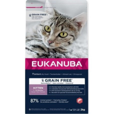 Eukanuba EUKANUBA Grain Free kitten salmon - sucha karma dla kota - 2 kg