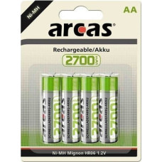 Arcas Arcas | 17727406 | AA/HR6 | 2700 mAh | Rechargeable Ni-MH | 4 pc(s)