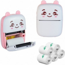 Extralink Drukarka etykiet ExtraLink EXTRALINK EPP-001 PORTABLE MINI PRINTER PINK + PAPIER TERMICZNY SAMOPRZYLEPNY 5 SZT