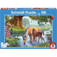 Schmidt Spiele Puzzle 150 Konie przy strumieniu G3