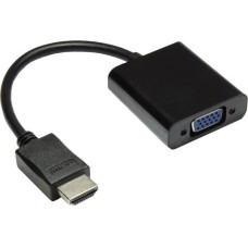 Alcasa Adapter AV Alcasa Alcasa HDMI-AD21 adapter kablowy 0,3 m HDMI Typu A (Standard) VGA (D-Sub) + 3.5mm Czarny